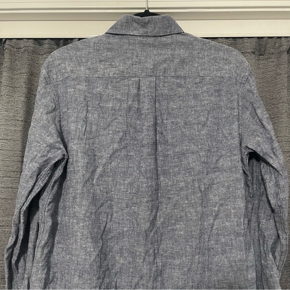 Emily Phillips Button Collared Shirt Dress Organic Cotton Hemp Casual Size 6 - Picture 4 of 6